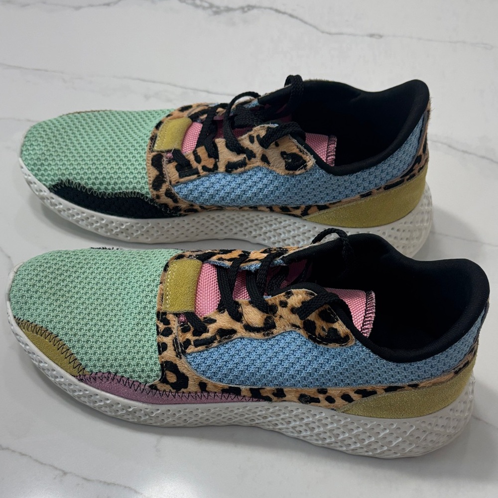 Steve Madden Multi-Color Leopard Mesh Sneaker - Picture 8 of 13